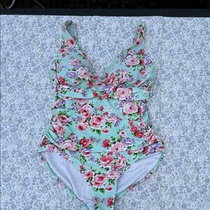 Emerald Bay Swim Suit. Size 10. Floral